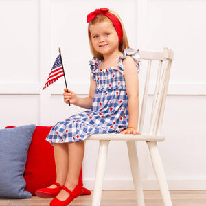 Americana Bamboo Smocked Dress