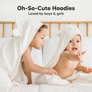 KeaBabies Cuddle Baby Lamb Hooded Towel
