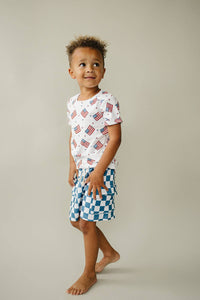 Patriotic Vibes Cargo Shorts Set