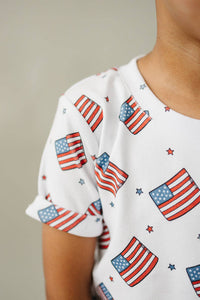 Patriotic Vibes Cargo Shorts Set