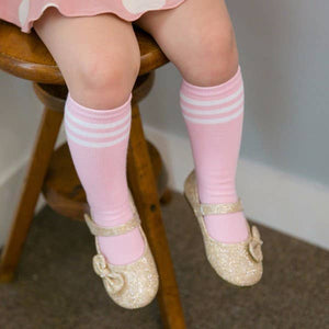Pink Peppy Knee Socks