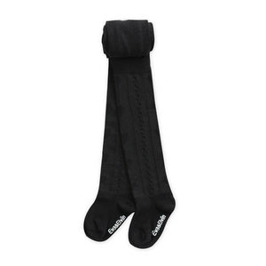 Twisted Heart  Black Tights