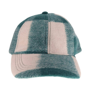 C.C Beanie Multi Green Plaid Ball Cap