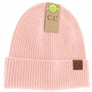 C.C Beanie Unisex Soft Ribbed Cuff Beanie