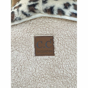 C.C Beanie Reversible Leopard Print Sherpa/Faux Fur Vest