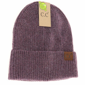 C.C Beanie Unisex Soft Ribbed Cuff Beanie