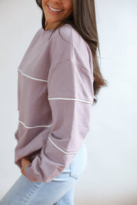 Relaxed Fit Invisible Zipper Breastfeeding Sweatshirt