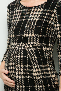 Virginia Plaid Pleated Top