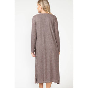 Maternity Spring Ribbed Midi Skirt, Tank Top, & Cardigan Set