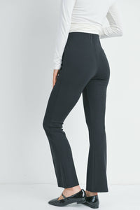 Black High Rise Maternity Flare Knit Pants