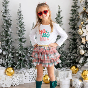 Christmas Plaid Tiered Tutu - Dress Up Skirt - Holiday Tutu