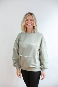 Relaxed Fit Invisible Zipper Breastfeeding Sweatshirt