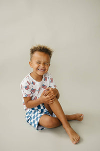 Patriotic Vibes Cargo Shorts Set