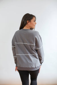 Relaxed Fit Invisible Zipper Breastfeeding Sweatshirt