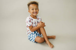 Patriotic Vibes Cargo Shorts Set