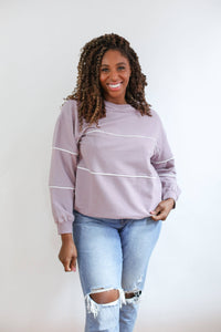 Relaxed Fit Invisible Zipper Breastfeeding Sweatshirt