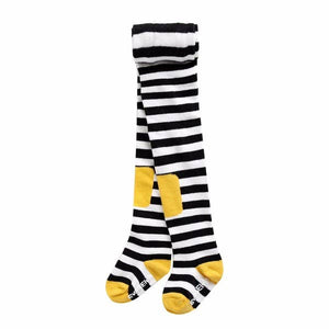 Black & White Striped Tights